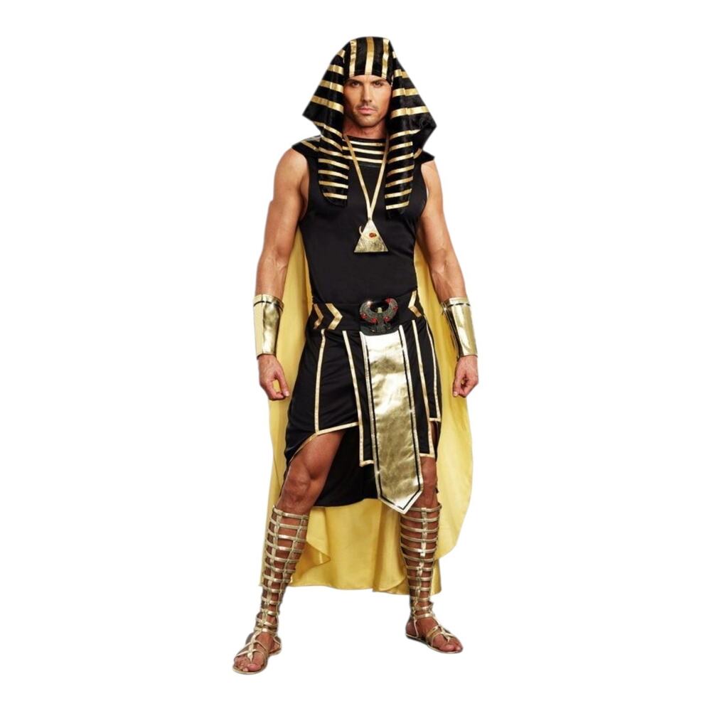 Brand New Egyptian Pharaoh King of Egypt Adult Costume Size XL